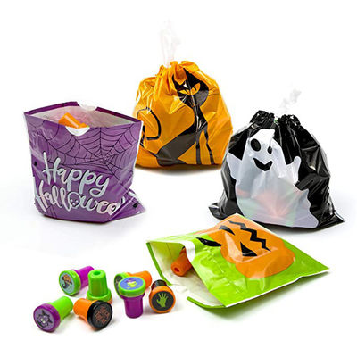 Сумки продукции Drawstring детей, сумка ханжи LDPE 6*6inches хеллоуина