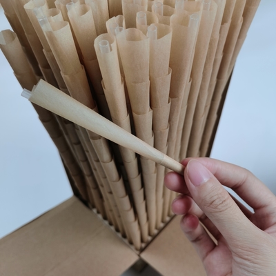 Pre свернутый органический размер конусов 1/4 пеньки 17g сделанный естественного бамбукового волокна