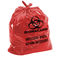 Сумки LLDPE красные клинические ненужные,» медицинские сумки уничтожения отбросов 30*36