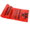 Красный 19*23in Autoclavable мешок для мусора Biohazard Biodegradable