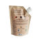 Biodegradable сумка Spout 50ml Kraft бумажная жидкостная стоит вверх для сока